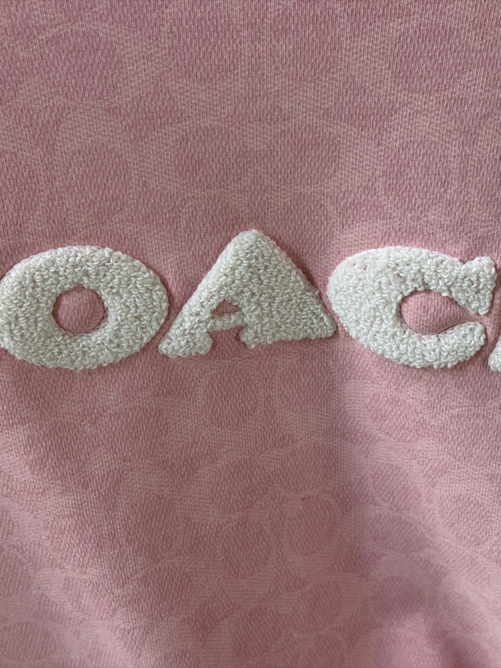 Signature pink COACH sweatshirt.  Brand new, never worn. Lovely! - Picture 2 of 3